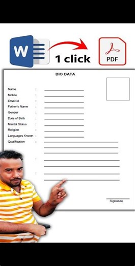 Ms Word to Pdf convert ⚡