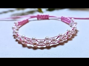 DIY Macrame Bracelet Square Knot with Beads | Macrame Bracelet Tutorial for Beginners