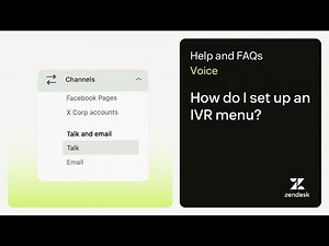 How do I set up an IVR menu?