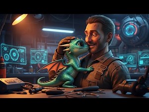 Baby Alien Dragon Thinks Human Mechanic Is Its 'Father' — And It's Adorable! SCi-Fi Story HFY