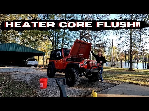 Heater Core Flush on a 1998 Jeep TJ! Fix Your Jeep's Heater!