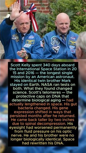 He Spent 634 Days in Space. His Body Aged Slower Than His Twin on Earth.