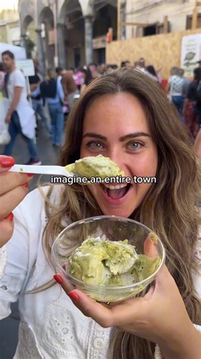 ItaliaPass on Instagram: "The tiny town of Bronte, Sicily turns green every fall 💚⁠ ⁠ Home to the prized “Oro Verde,” its annual Pistachio Festival celebrates one of Italy’s most beloved nuts with street food, music, and local pride. ⁠ ⁠ It’s a hidden gem most travelers miss—but pistachio lovers know better 😉⁠ ⁠ 📸 @pistachioinlondon⁠ 📍Bronte, Sicily 🇮🇹⁠ ⁠ Save this for your next fall trip to Sicily 📌"