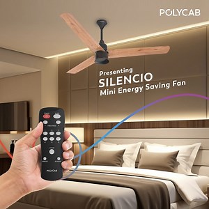 Introducing our new Polycab Silencio Mini - Energy Saving BLDC Fan, a fan that meets all your cooling requirements. With 25 speed settings and a reverse rotation mode, it provides the perfect cooling experience at par with your comfort. To know more about Silencio Fans, visit: https://bit.ly/3QGqrtY #Polycab #IdeasConnected #BLDCFans #PolycabSilencioMini | Polycab India Limited