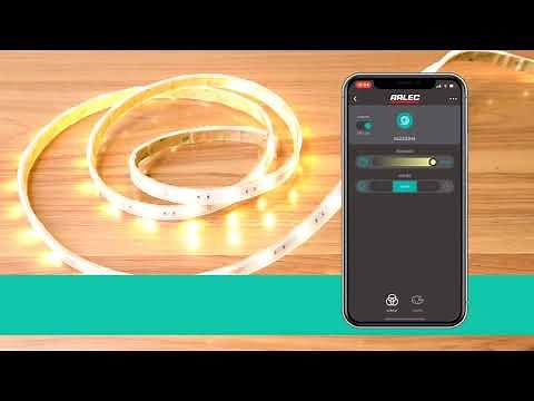 Arlec Smart 5m Colour Changing Plus White LED Strip Light With Grid Connect