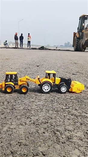 Real rc jcb and road roaler testing video #jcb #jcbbaba #rcpanel