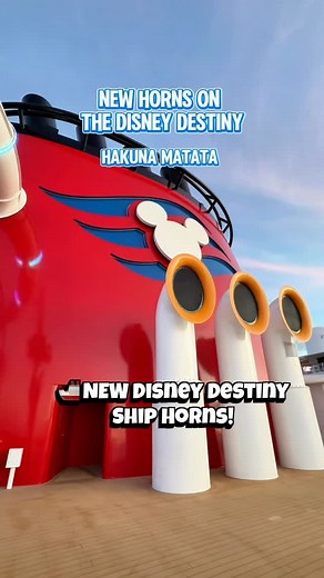 The Disney Destiny is officially sailing — and its brand-new ship horns are already iconic. 🚢✨ 🎶 Hakuna Matata 😈 Cruella de Vil 🏆 Go the Distance Imagine hearing these horns in person while sailing… pure Disney magic. ✨ ✨ Ready to book your Disney Destiny cruise? Reach out for details and a free vacation quote! Emahoney@mickeytravels.com #DisneyDestiny #DisneyCruiseLine #DCL #DisneyCruise #CruelladeVil #HakunaMatata #GoTheDistance #DisneyShips #DisneyTravelAgent #SailingNow | MickeyTravels -