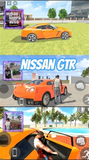 Nissan GTR Car Cheat Code 😱 In All Indian Real Gta Simulator Game #shorts #gta #viral #gaming