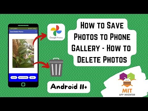 How to Save Camera Images to Phone Gallery in MIT App Inventor (No Ext) | Delete Camera Images