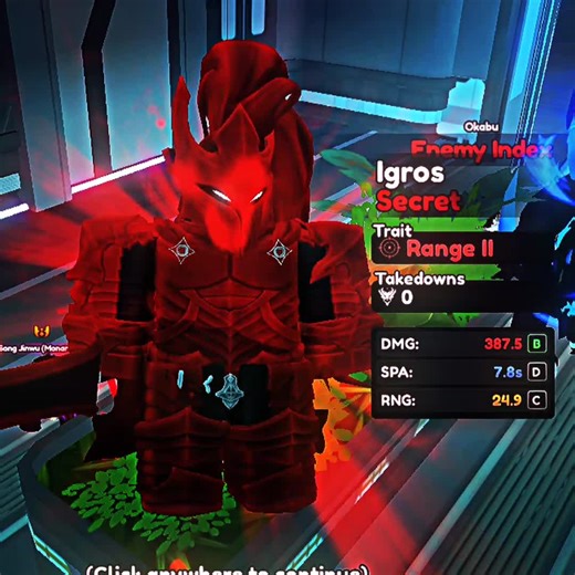 Golden Version of Igris in Anime Vanguards on Roblox