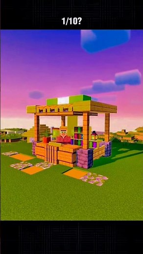 How to Build a Perfect Villager Shop in Minecraft! 🌾 #shorts