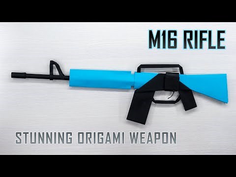 Crafting an Origami M16 - Learn to Fold a Paper Weapon Replica!