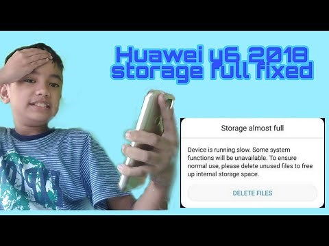 Huawei y6 2018 how to fix storage almost full ✅