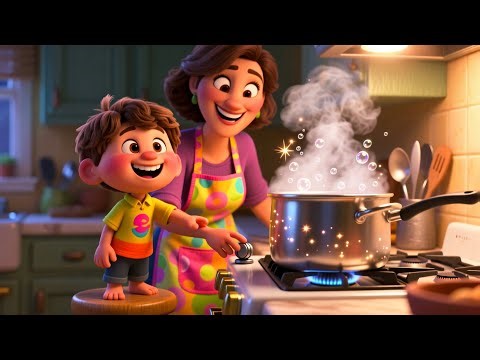 Helping in the Kitchen Song 🍽️👩‍🍳 | Fun Learning Song for Kids | Life Skills for Children