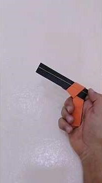 SIMPLE GUN ORIGAMI TUTORIAL | HOW TO MAKE A PAPER GUN | CRAFT | WEAPON #diy #craft #papercraft