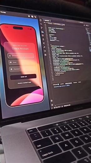 Cute Sign Up UI in Flutter 🚀..#flutter #flutterproject #apple