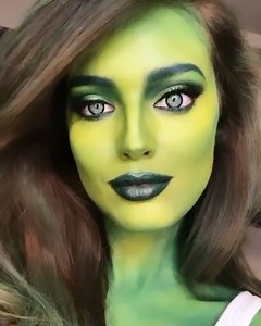 7.6K views · 576 reactions | Emily DiDonato's Halloween makeup would also be ideal to play Elphaba in Wicked. | Vogue France | Facebook