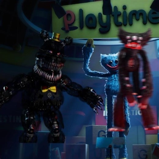 Nightmare vs Poppy Playtime #shorts #poppyplaytimechapter #nightmare #fnaf