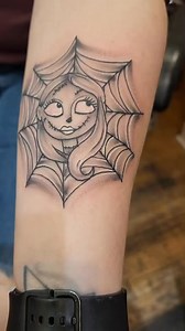 Sally by Todd Yoder! @_intoddwetrust_ #tattoo #tattooshop #tattooartist #tattoos #tymelesstattoo #syracusetattoo #art #artist #sally #jackandsally #nightmarebeforechristmas #blackandgrey #blackandgreytattoo #blackandgreytattoos | Tymeless Tattoo