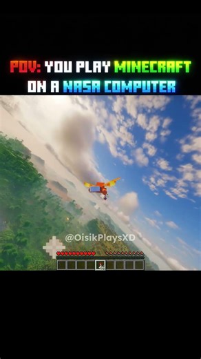 POV: You Play Minecraft on a NASA Supercomputer 🚀 #shorts