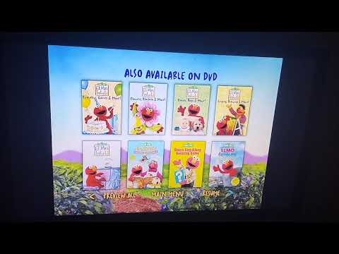 Sesame Street Elmo's world food water and exercise 2005 dvd menu