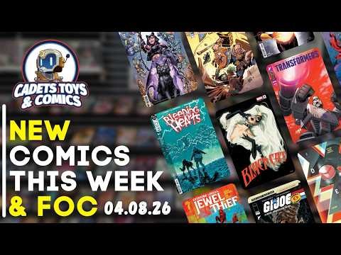 New Comic Book Day April 8th, 2026 Cadets Toys and Comics