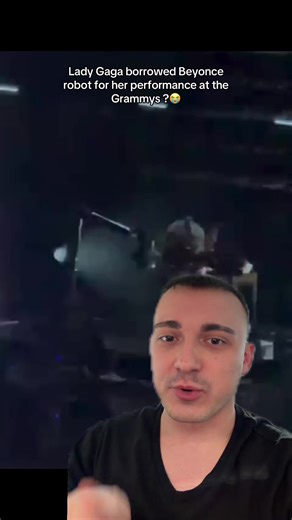 Lady Gaga had Beyoncé's robot at the Grammys for the performance of abracadabra 🤭 #ladygaga #beyonce #grammys