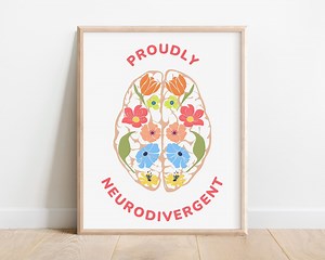 Neurodiversity Art Print, ADHD Brain Poster, Inclusive Classroom Decor (digital Download) - Etsy UK