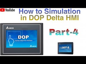 How to simulation in Delta HMI, start simulation in Delta HMI 2- types On-line, Off-line Simulation