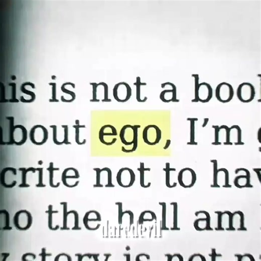 he's ego is to crazy