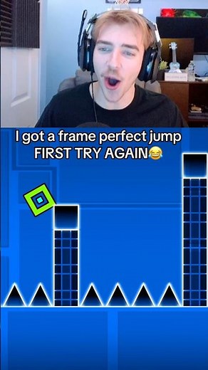 I did a frame perfect jump FIRST TRY AGAIN😂