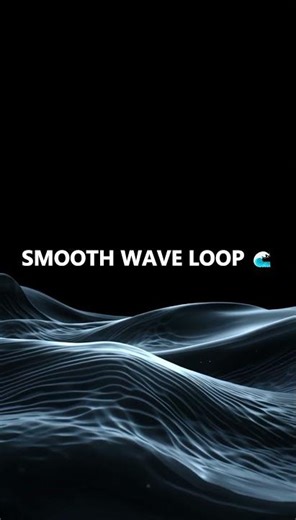 Smooth Wave Loop 🌊 | No Sound | Relax Screen