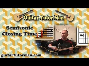 Closing Time - Semisonic - Acoustic Guitar Lesson (detuned)