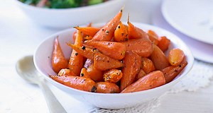 Honey-glazed carrots