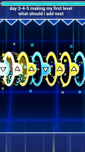 day 3-4-5 making my first level gd level #geometrydash #newlevel hope you enjoy