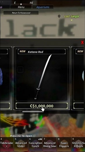 Katana Rod #roblox #fisch