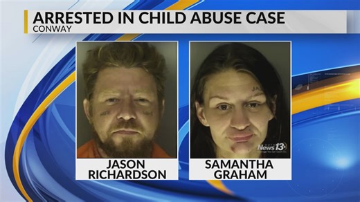Parents of Conway-area baby face abuse charges after child beaten, allowed to live in bug-infested home, police records show