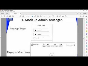 Menggunakan aplikasi justinmind untuk membuat prototype