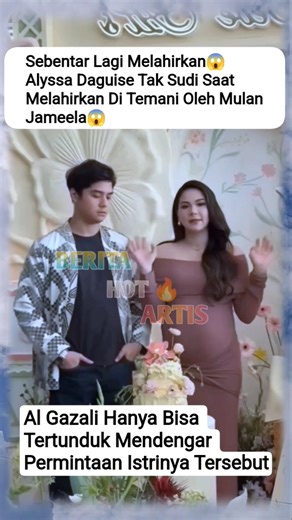 ALYSSA DAGUISE TAK MAU JIKA SAAT LAHIRAN DI TEMANI MULAN JAMEELA😱#algazali #alyysadaguise #gosip