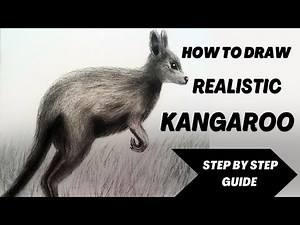 How to Draw Kangaroo | Easy Realistic Drawing | Step by Step Tutorial for Beginners #subscribe