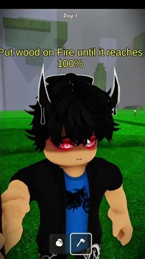 Can I Survive 99 Nights Without Weapons?😱🔥 #shorts #roblox#99nightintheforest #robloxchallenge