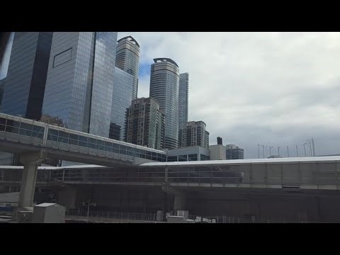 Train Ride Through Toronto to Downtown 🚆 | Public Transit | WalkingAroundYT