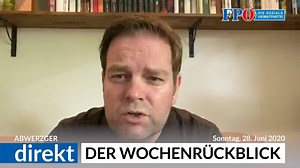 Auch heute gibt's wieder eine Folge „Abwerzger direkt“ - heute geht's in meinem Wochenrückblick um die Migranten-Randale in Wien, Aktuelles aus dem Ibiza-U-Ausschuss, die ÖVP-Pläne fürs Bundesheer und die aktuellen Corona-Lockerungen der schwarz-grünen Bundesregierung: | Markus Abwerzger