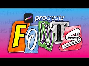 How to ADD FONTS in Procreate