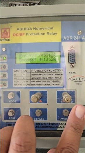 ashida relay. fault check #electrical #industrialelectrician #viral