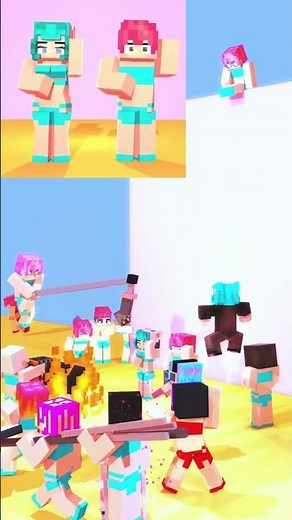 Transformation Behind the Scenes Part 6 #funny #shorts #minecraft
