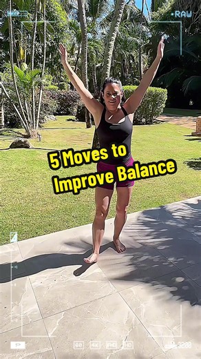 Most people don't realize balance is a skill you can train - not something you just lose with age. These 5 simple exercises help improve stability and confidence in your feet. 👉 These 5 moves are just the start. My beginner Balance Program shows you exactly what to do week-by-week - find the link in my bio. #homeworkout #balance #StrongAtAnyAge #WomenOver50 #Over50Fitness