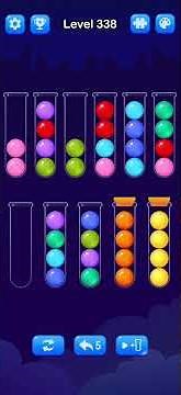 Ball Sort Level 338 Walkthrough Solution Android/iOS
