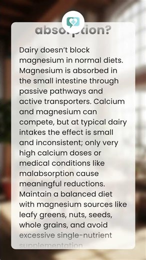 Does dairy block magnesium absorption?