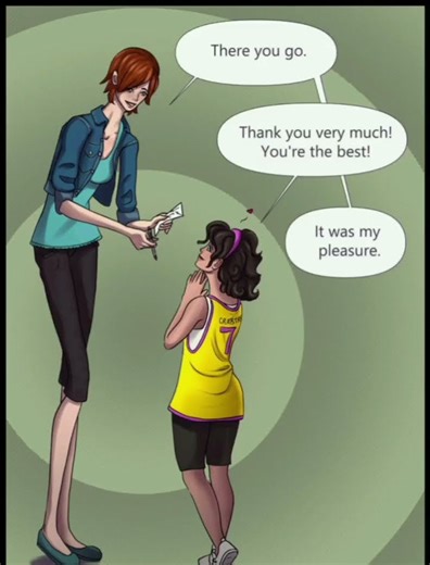 tall Lacey 🙀🙀🙀#comics #love #tallgirl #manga #tallwomen #grown